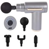 Deep Tissue Muscle Massage Gun – 6 Speed Levels & 4 Massage Heads for Body Pain Relief