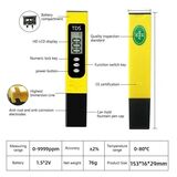 Digital TDS Meter | LCD Water Quality Tester Pen for Drinking Water, RO Systems & Aquariums