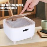 Mini Dustbin Desktop Luxury Trash Can with Push Lid for Office & Home