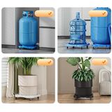 Heavy Duty Plastic Gas Cylinder Trolley with Wheels – Movable Kitchen LPG Stand | Arbsbuy
