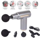 Deep Tissue Muscle Massage Gun – 6 Speed Levels & 4 Massage Heads for Body Pain Relief