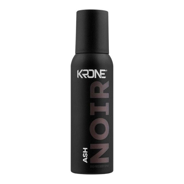 Krone Noir Ash Body Spray Gas-Free 120ml – Long Lasting Unisex Fragrance Deodorant for Men & Women Premium Daily Perfume Spray
