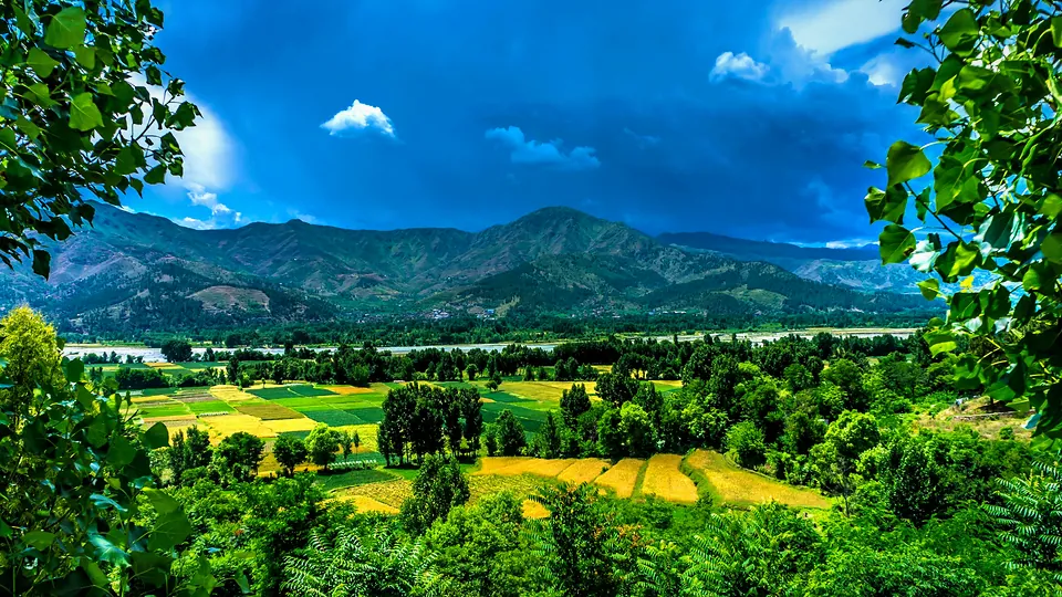 Green meadows and mountains of Kalam Valley in Khyber Pakhtunkhwa