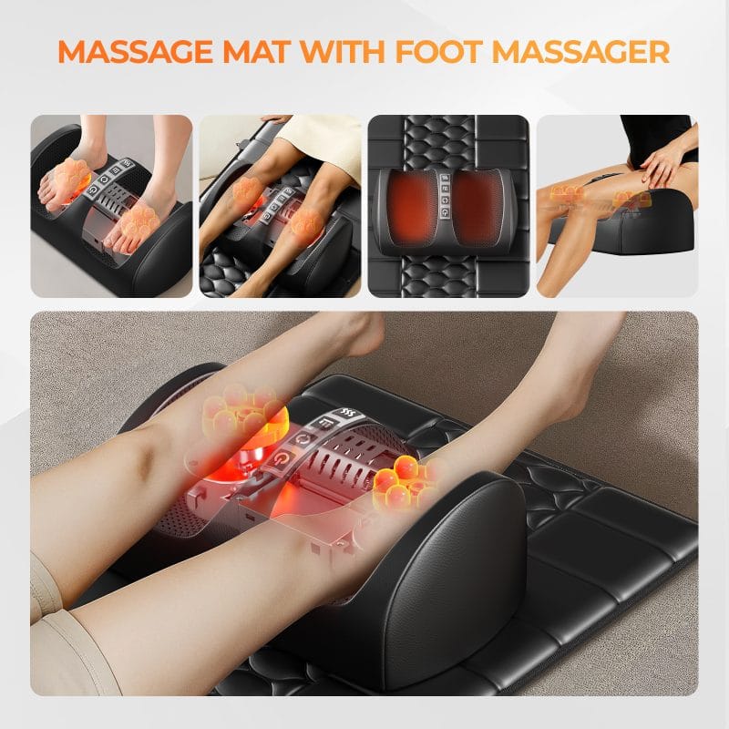 Full Body Massage Mattress – Smart Heat & Timer Therapy Pad