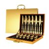Stainless steel flatware set 24-piece