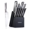 German steel knife set on kitchen counter