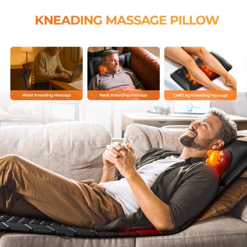 Foldable massage mattress with smart controller