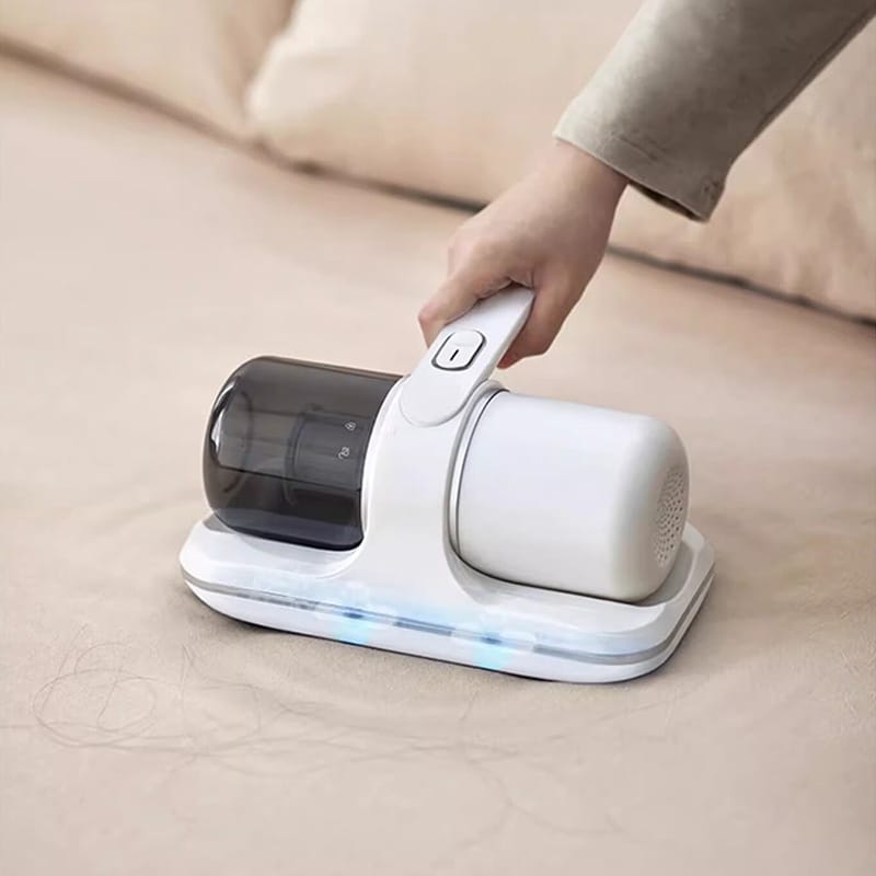 Portable Vacuum Powerful Bed Vacuum Cleaner Rechargeable Portable Vacuum For Pet Hair Carpets Floors Blue Household Cleaning Supplies - Image 2