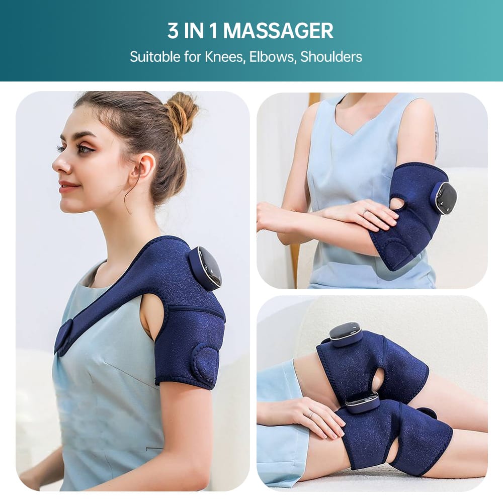 Trending Smart Knee Massager With Heat 3 Vibration Modes & Type-C Fast Charging - Image 9