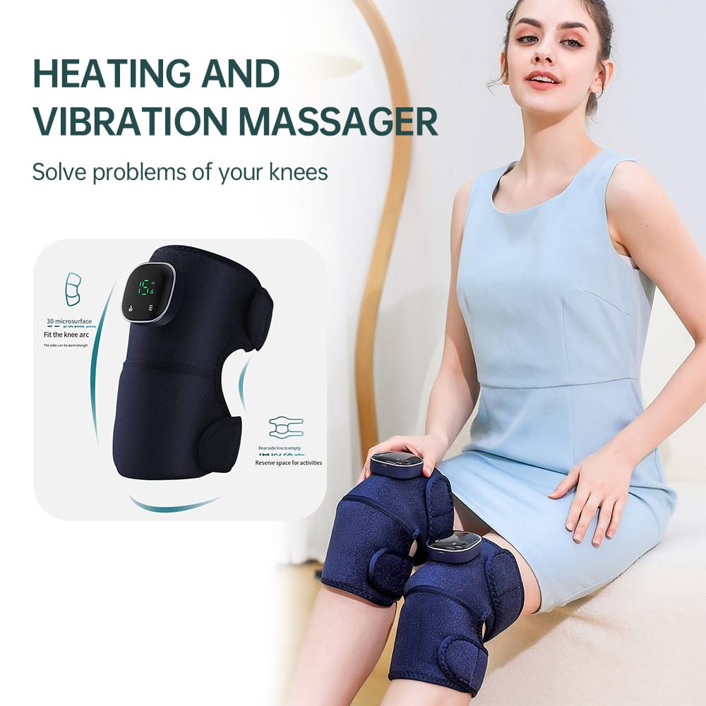 Trending Smart Knee Massager With Heat 3 Vibration Modes & Type-C Fast Charging - Image 3