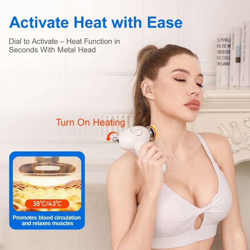 Massage gun 5 speed levels side view