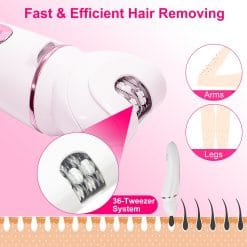 Alternative view of Womens Body Epilator – 5-in-1 Electric Grooming Kit