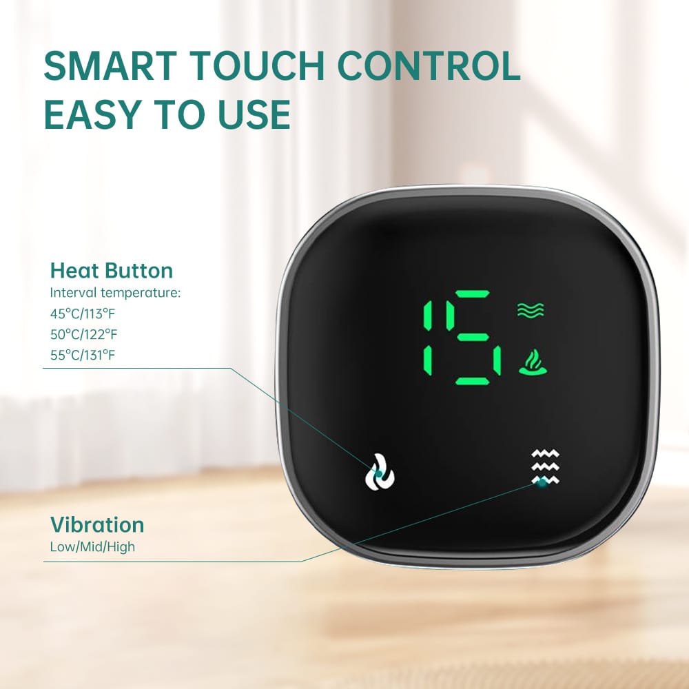 Trending Smart Knee Massager With Heat 3 Vibration Modes & Type-C Fast Charging - Image 7