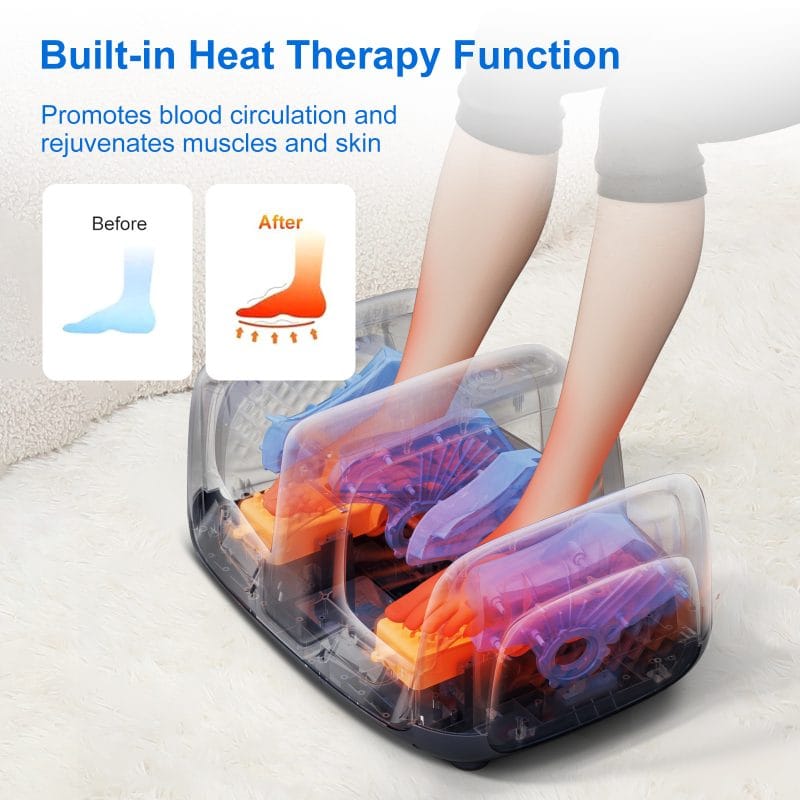 Modern electric foot massager with heat for home wellness