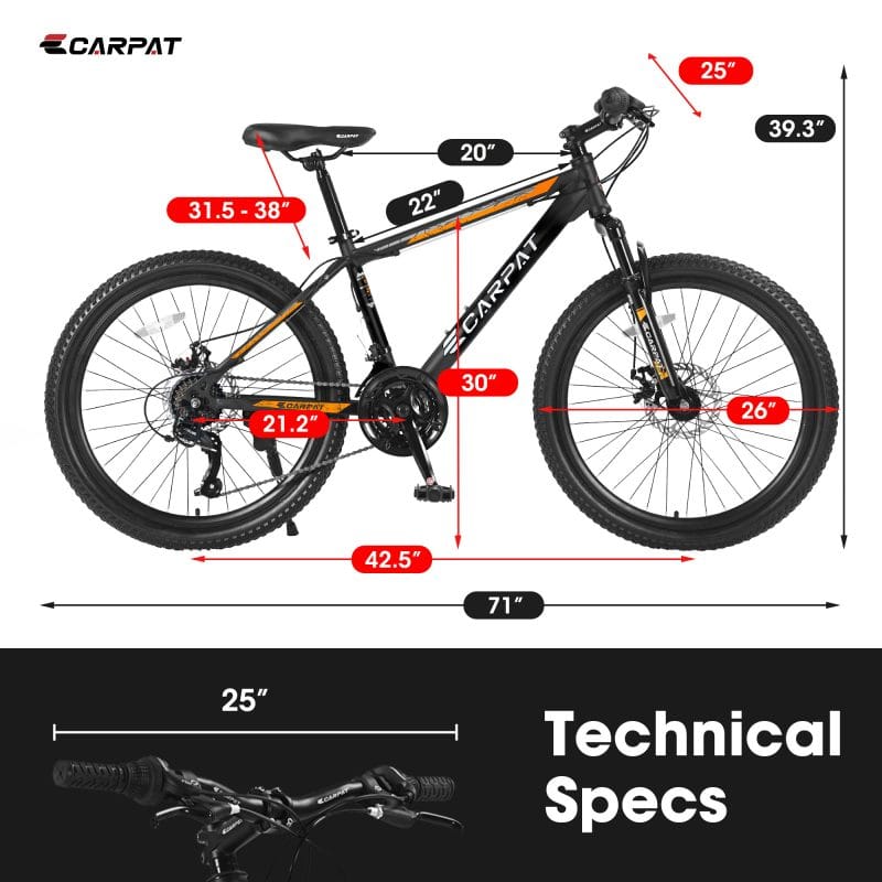 MTB hardtail bike front disc brake