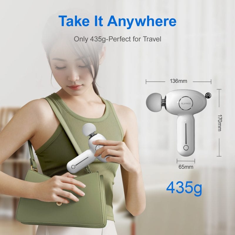 Percussion massager heat function close-up