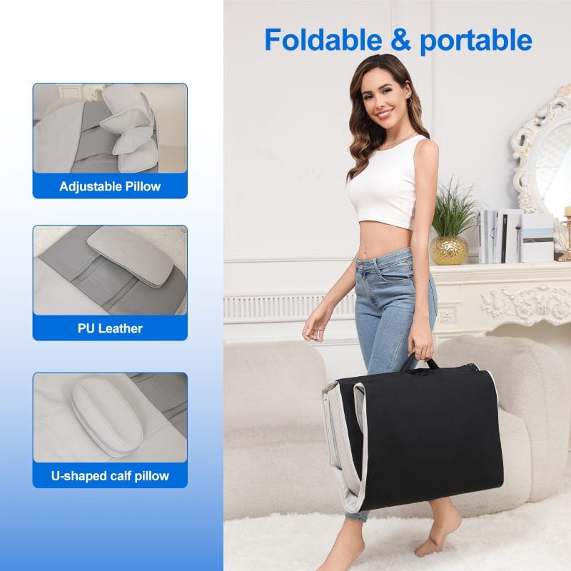 One-touch smart control LED display on massage mattress pad