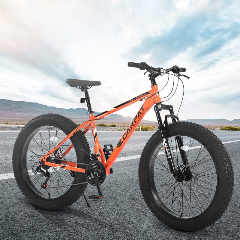 26-inch fat tire bike dual disc brake view