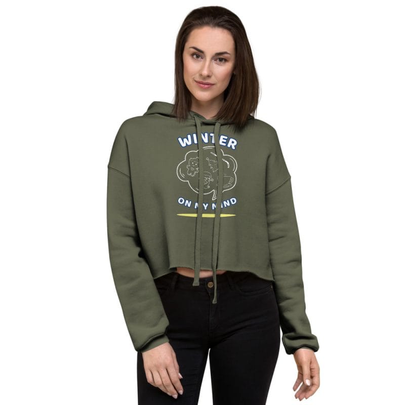 Cropped sweatshirt women side angle